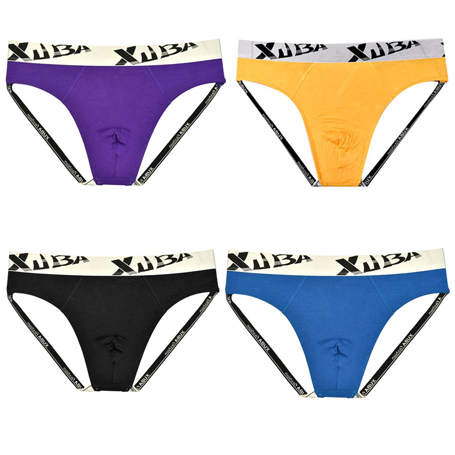 شورت فانتزی مردانه وارداتی مدل لامبادا پشت باز برند XUBA کد 301