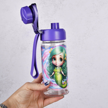 قمقمه کودک نی‌دار لایف کارتونی 670ml (Life)