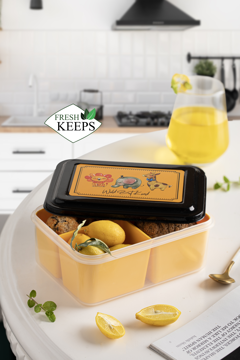 ظروف نگهدارنده مستطیلی 4 خانه Fresh Keeps