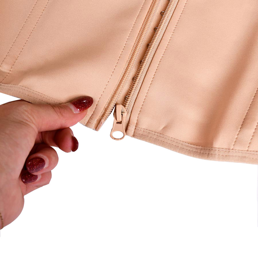 شکم بند طبی 4 فنر و 3 ردیف قزن دو لایه زیپی (Unisex) کد 2102